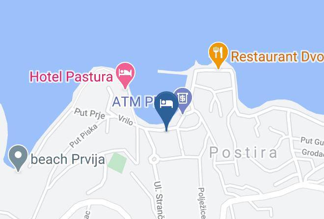 Postire - Hotel Lipa Postira Maps
