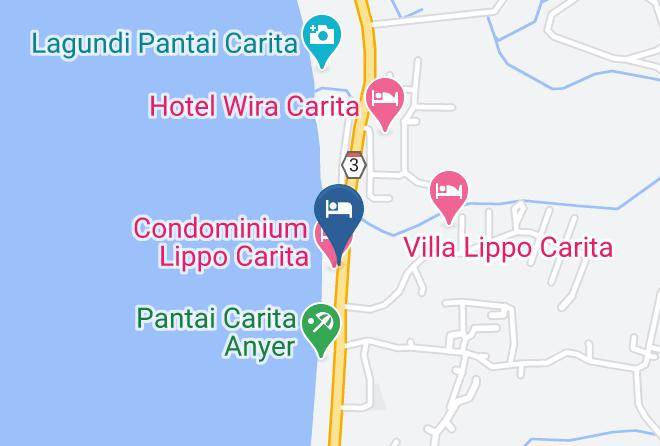 Pandeglang Regency - Hotel Lippo Carita Selatan Maps