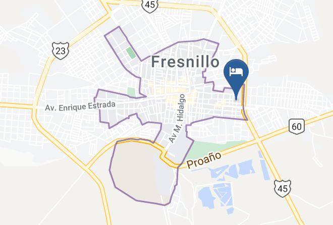 Fresnillo - Hotel Lirmar Maps