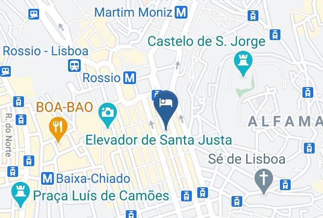 Lisbon - Hotel Lis Baixa Maps