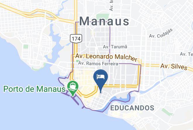 Manaus - Hotel Lisboa Maps