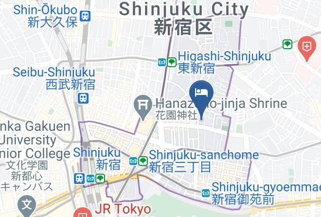 Shinjuku Ward - Tokyo Business Hotel Maps