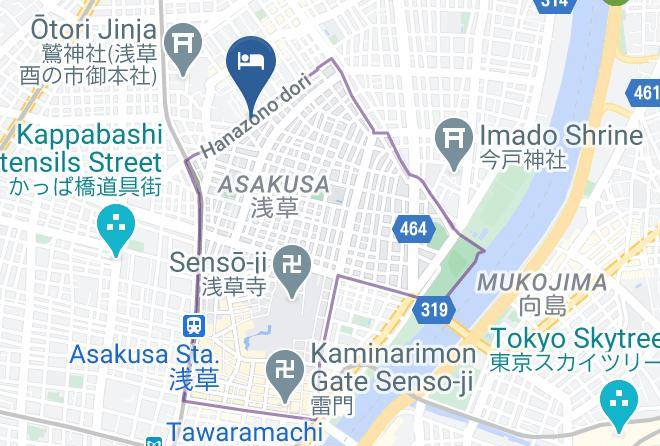 Hotel Little Bird Oku Asakusa Map