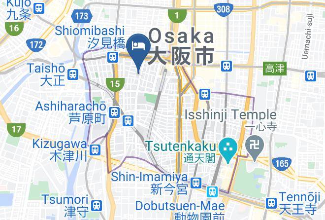Osaka City Naniwa Ward - Hotel Live Max Namba Maps