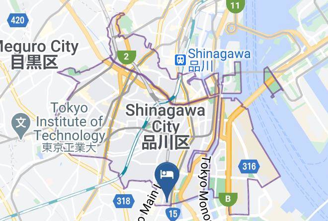 Shinagawa Ward - Hotel Live Max Omori Station Maps