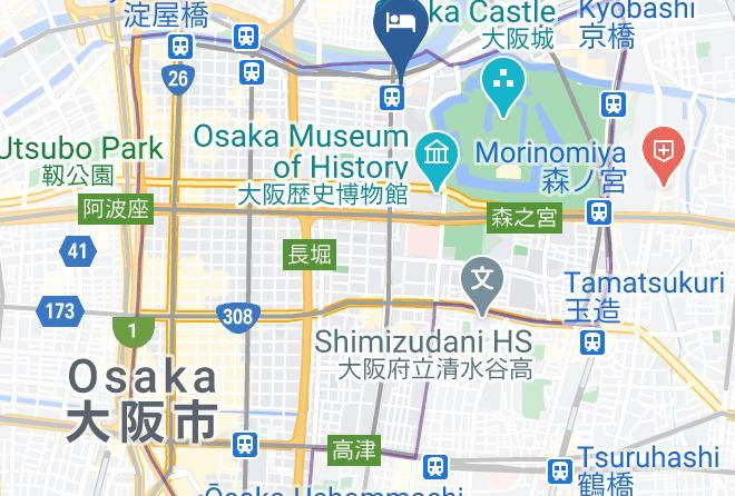 Osaka City Chuo Ward - Hotel Live Max Otemae Maps
