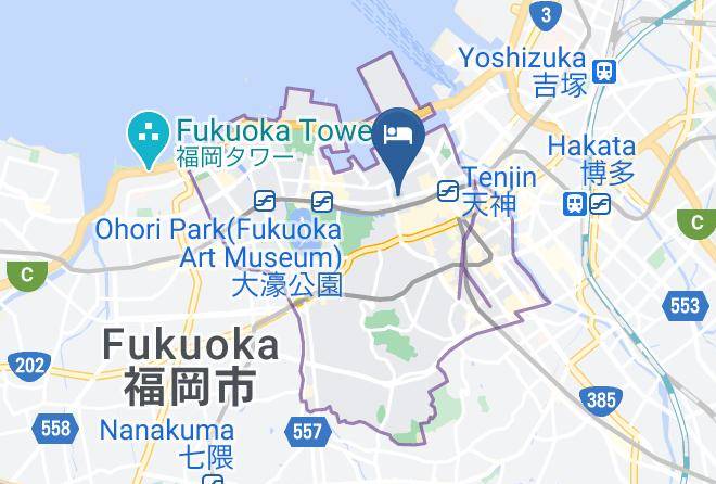 Fukuoka City Chuo Ward - Hotel Livemax Fukuokatenjin West Maps