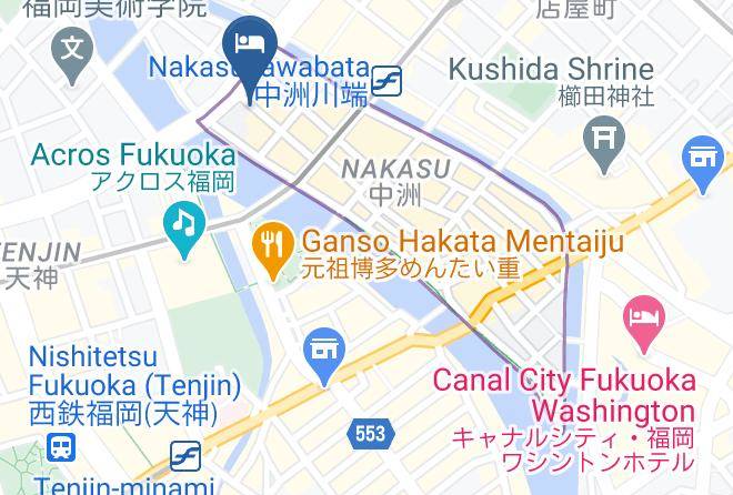 Fukuoka City Hakata Ward - Hotel Livemax Hakata Nakasu Maps