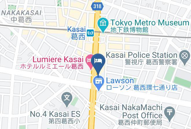 Edogawa Ward - Hotel Livemax Kasai Ekimae Maps