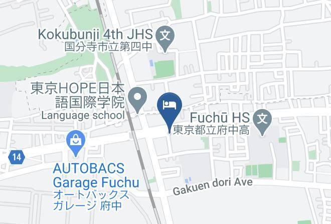 Fuchu City - Hotel Livemax Kitafuchu Maps