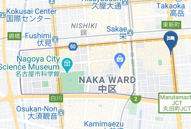 Nagoya City Naka Ward - Hotel Livemax Nagoya Sakae East Maps