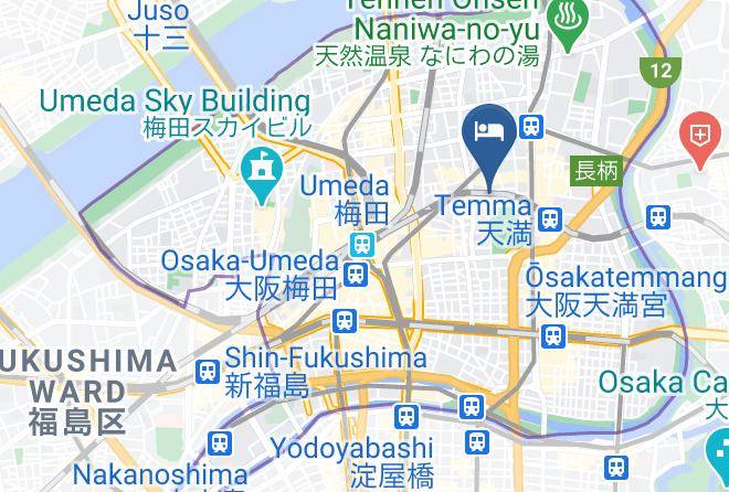 Hotel Livemax Premium Umeda East Map