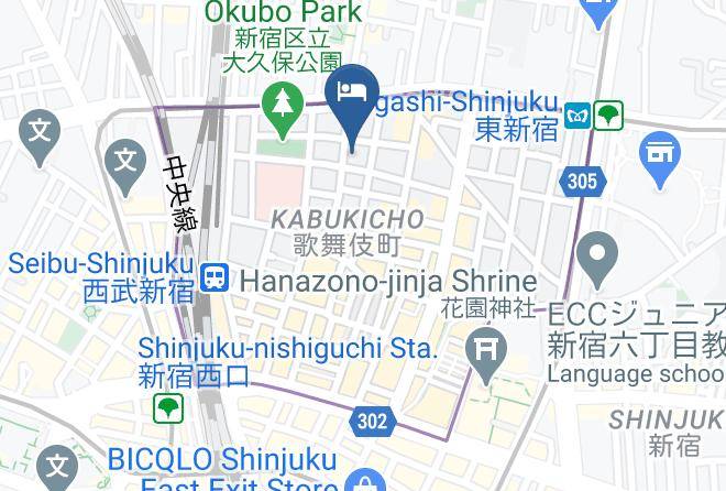 Shinjuku Ward - Hotel Livemax Maps