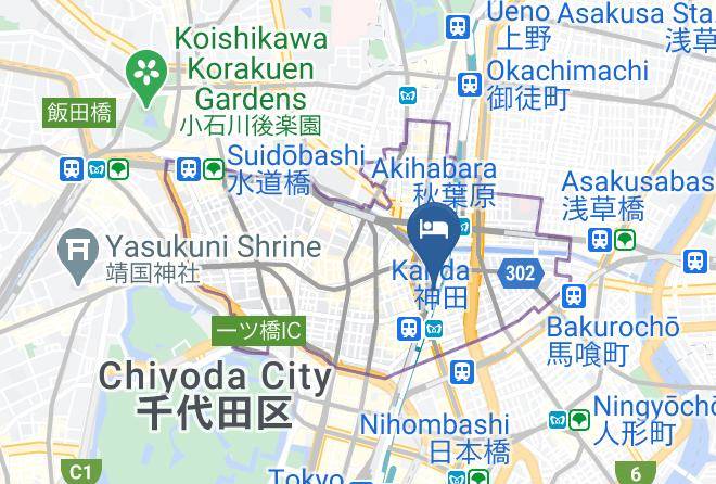 Chiyoda Ward - Hotel Livemax Tokyo Kanda Ekimae Maps