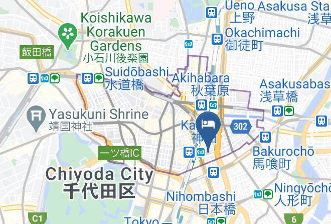 Chiyoda Ward - Hotel Livemax Tokyo Kanda In Front Of The Station Maps