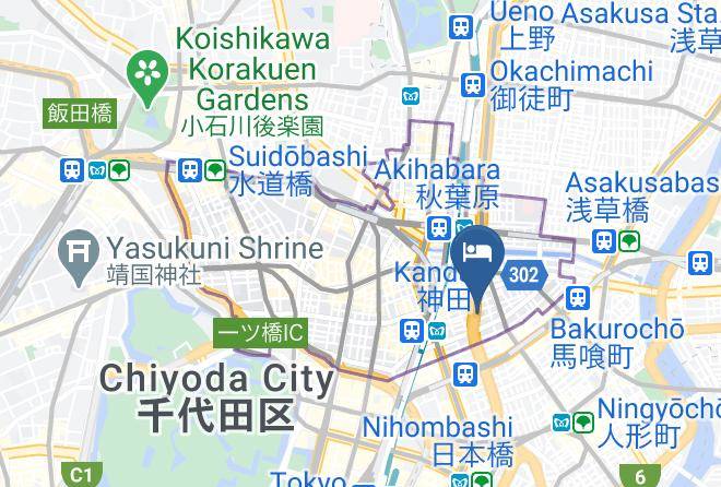 Chiyoda Ward - Hotel Livemax Tokyo Wear East Maps