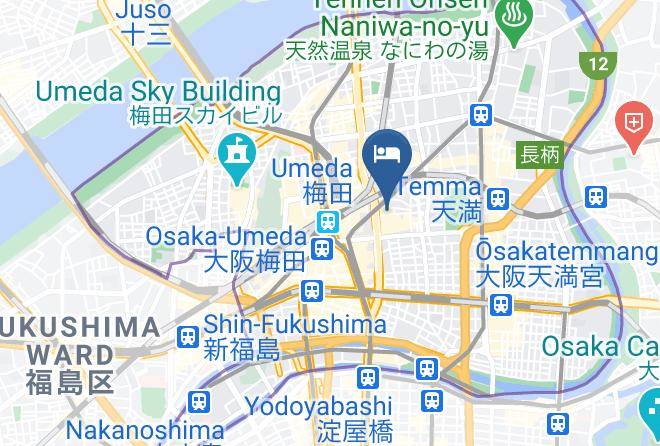 Osaka City Kita Ward - Hotel Livemax Umeda Doyama Maps