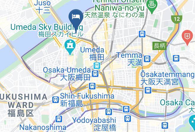 Osaka City Kita Ward - Hotel Livemax Umeda Nakatsu Maps