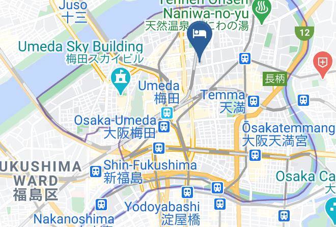 Osaka City Kita Ward - Hotel Livemax Umeda Maps