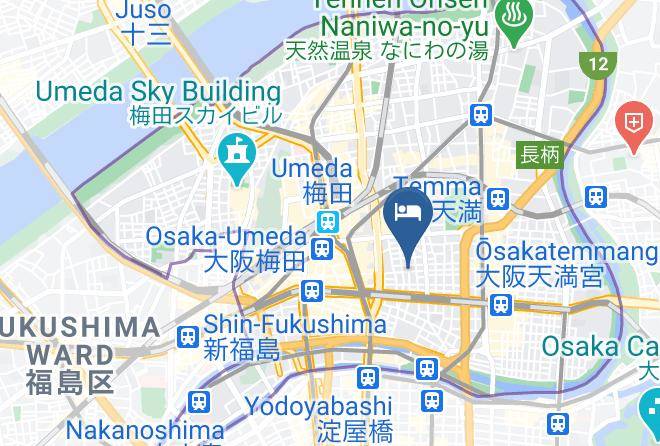 Osaka City Kita Ward - Hotel Livemax Umeda West Maps