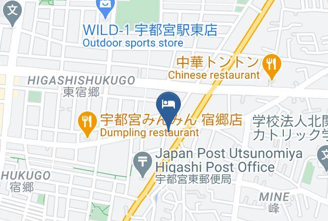 Utsunomiya City - Hotel Livemax Utsunomiya Maps