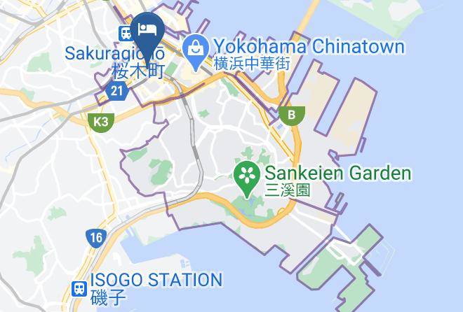 Yokohama City Naka Ward - Rib Max Yokohamasekinai Ekimae Hotel Maps