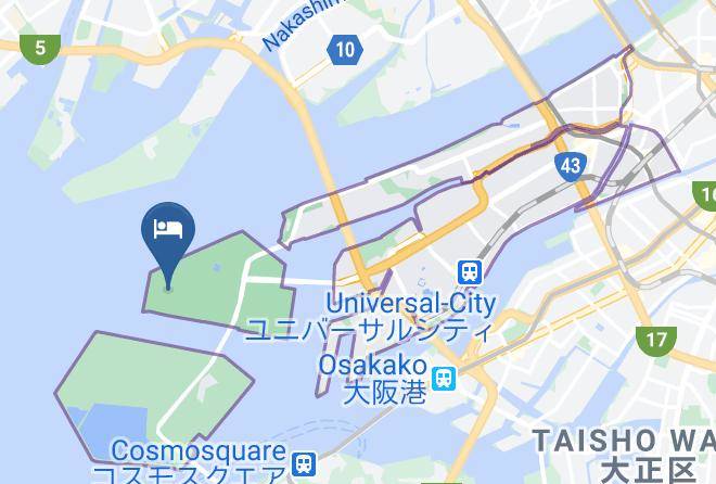 Osaka City Konohana Ward - Hotel Lodge Maishima Maps