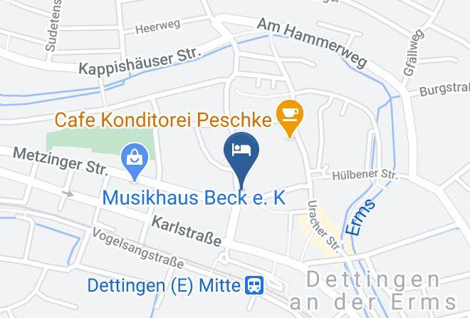 Reutlingen - Hotel Loewen Bnb Maps