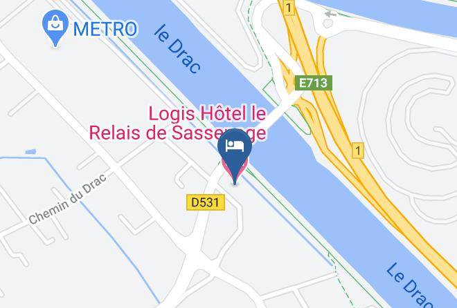 Isere - Logis Hotel Le Relais De Sassenage Maps