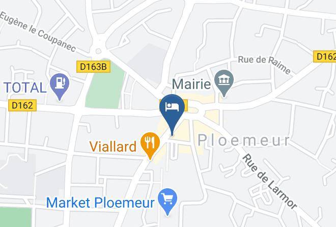 Morbihan - Hotel Logis Restaurant Les Asteries Maps