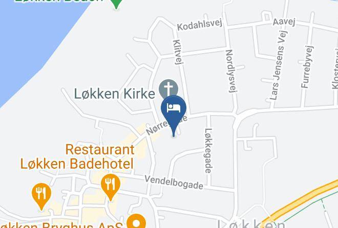 Lokken - Hotel Lokken Beach Maps