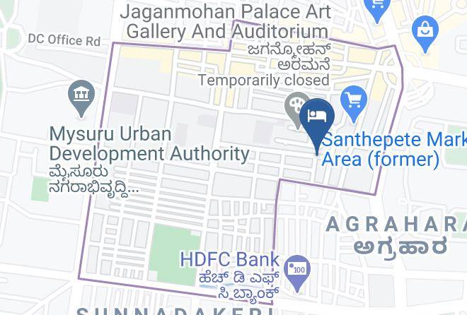 Mysore - Hotel Lok Sagar Maps