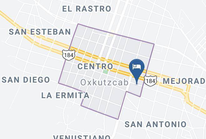 Oxkutzcab - Hotel Lol Tun Maps