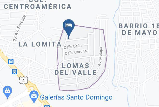 Managua - Hotel Lomas Del Valle Maps