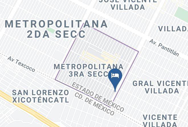 Ciudad Nezahualcoyotl - Hotel Londres Maps