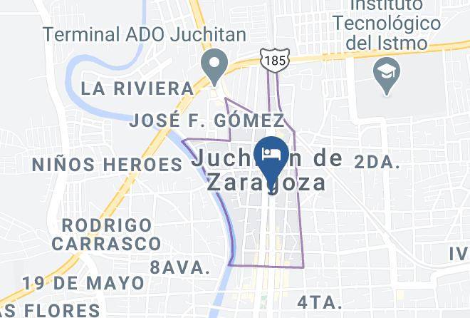 Heroica Ciudad De Juchitan De Zaragoza - Hotel Lopez Lena Palace Maps