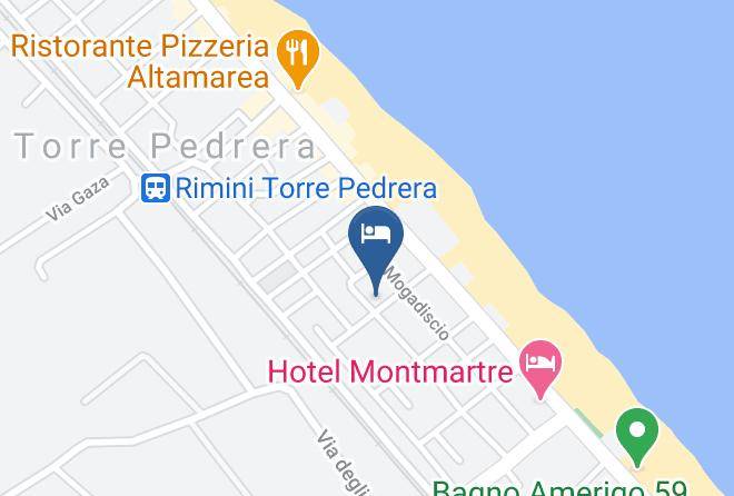 Rimini - Hotel Lora Maps