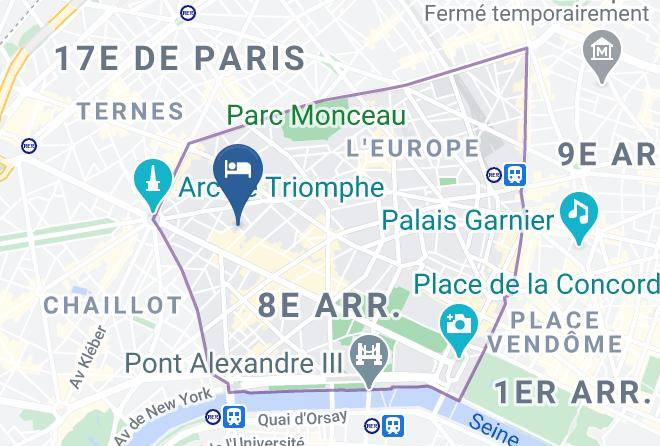Paris - Hotel Lord Byron Maps