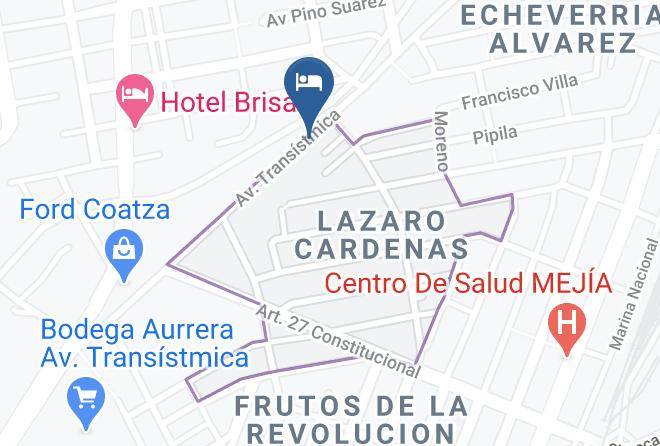 Coatzacoalcos - Hotel Loredo Maps