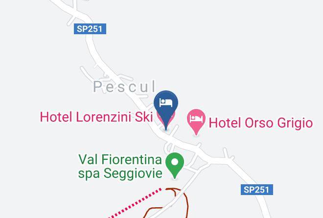 Hotel Lorenzini Ski Map