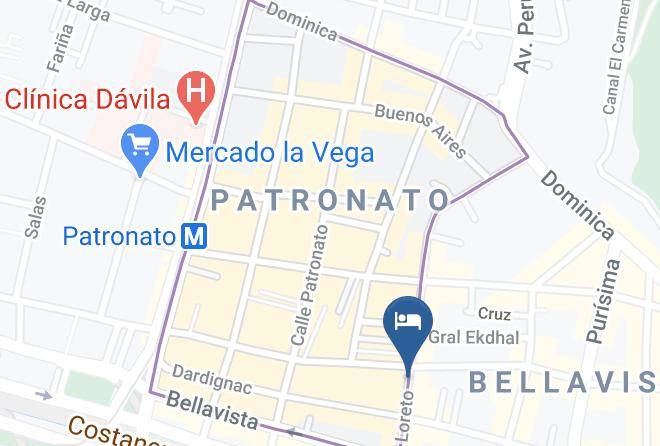Santiago - Hotel Loreto Maps