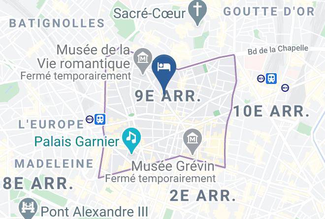 Paris - Hotel Lorette Astotel Maps