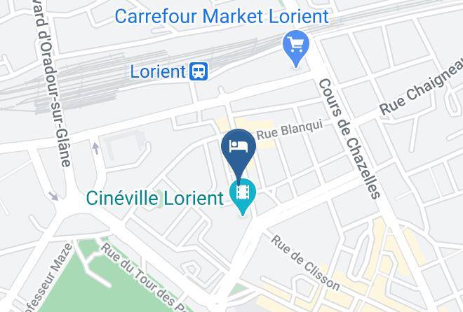 Hotel Lorient The Originals Cleria Map