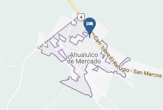 Ahualulco De Mercado - Hotel Los 3 Gallos Maps