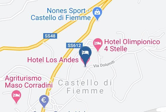 Trento - Hotel Los Andes Maps