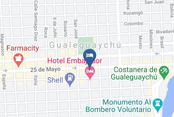 Gualeguaychu - Hotel Los Angeles Maps