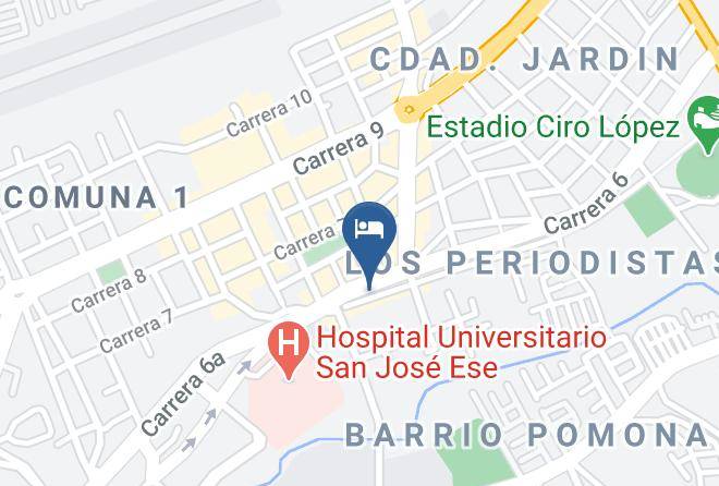 Popayan - Hotel Los Angeles Maps