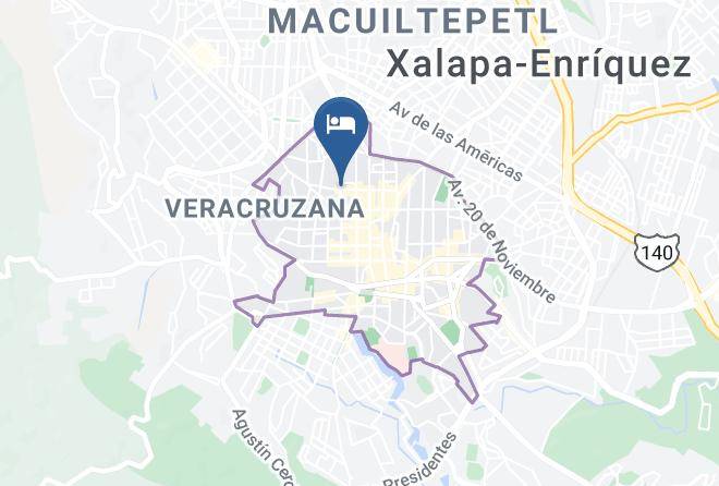 Xalapa - Hotel Los Angeles Maps