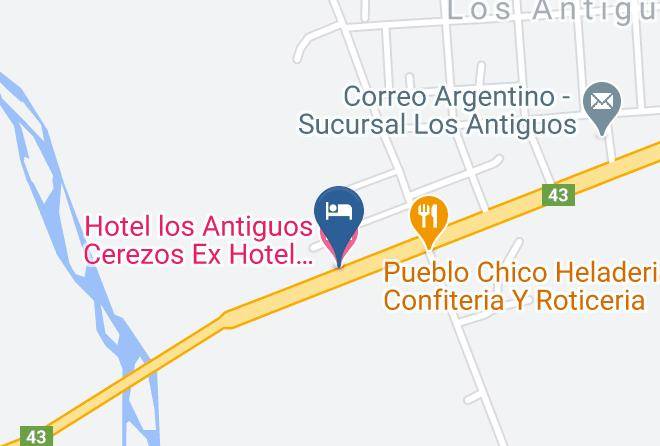 Lago Buenos Aires Department - Hotel Los Antiguos Cerezos Ex Hotel Argentino Maps