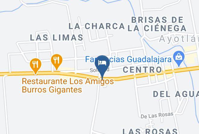 Ayotlan - Hotel Los Arcos Maps